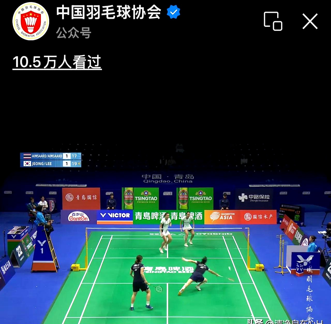 日本羽毛球队逆转泰国羽毛球队，陶菲克统治全场